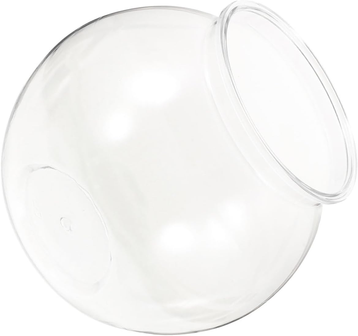 HANABASS Plastic Fish Bowl for Round Desktop Aquarium Break-Resistant Small Tank for Office Living Room for Fish