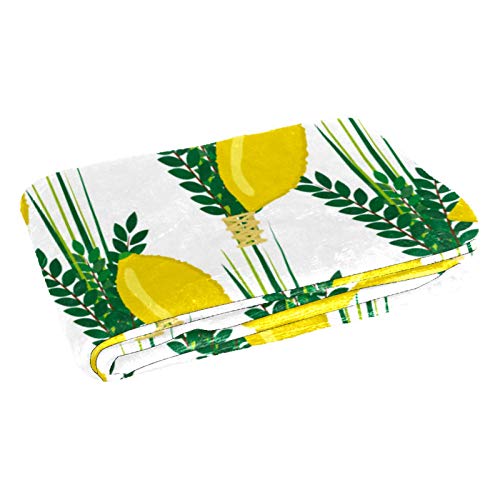 Couverture citron 150x100 cm en maille douce pour lit et canapé