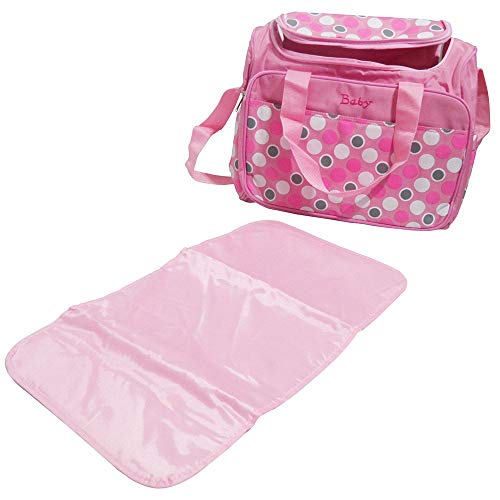 Bolsa Maternidade Trocador Viagem Bebe impermeavel Rosa Multifunção