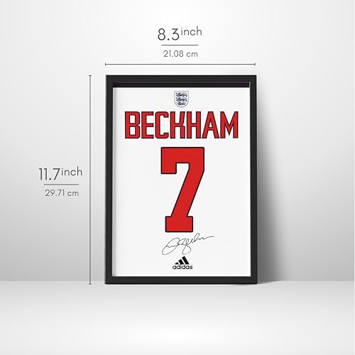 Image of Posternet Football Jersey Style Wall Frame for Bedroom & Living Room | Sports Inspired Number 7 Poster with Black Frame | Premium Motivational Football Fan Wall Decor | A4 Size (8.3 x 11.7 Inch) Ready to Hang Artwork