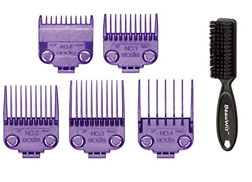 Andis Master Dual Magnet 5-Comb Set with a BeauWis Blade Brush