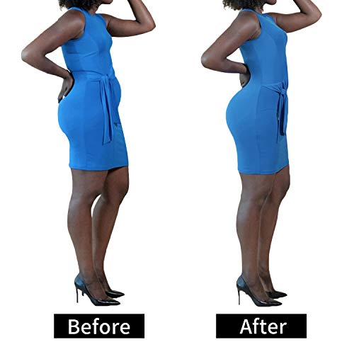COHTB Women's Tummy Control Shapewear Panties Hi-Waist Body Shaper Underwear Butt Lifter Slimming Briefs Black - Thumbnail 6