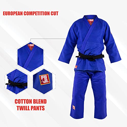 Fuji Euro Competition Judo Gi, 3.5, Blue #TOP7