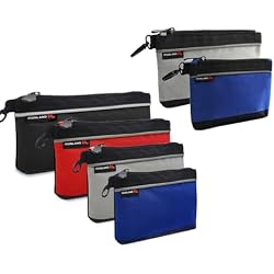 IRONLAND Small Tool Pouches with Zipper Small Tool Bags Waterproof 1680D Tool Pouch Bags for Men Multipurpose Tool Storage Organizer 6 Pack