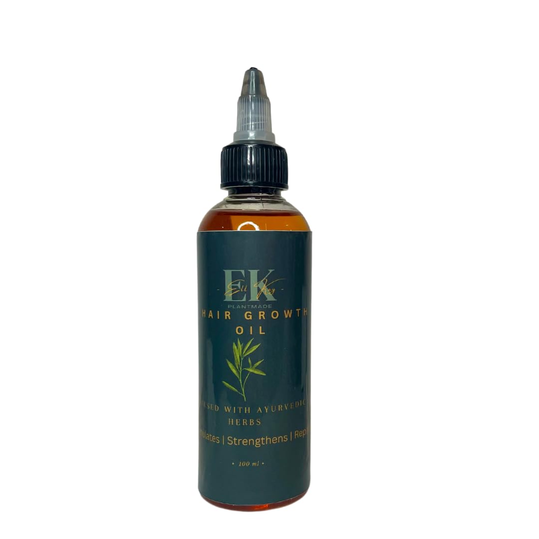 EK Plantmade Ayurvedic Hair Growth Oil. Nourishes and relieve dry, itchy and sensitive scalp. Eliminates Dandruff