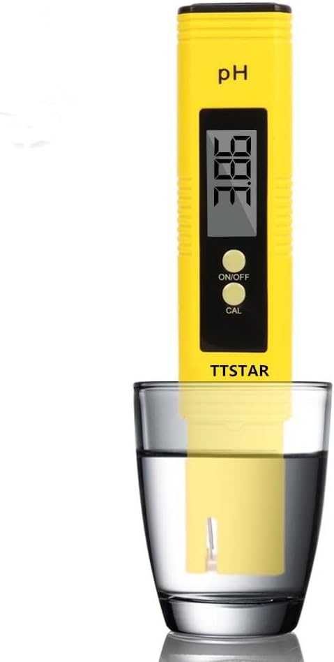 TTSTAR Digital PH Meter Tester, 0.01 High Accuracy Quality 0-14 Measurement Range for Household Drinking, Pool and Aquarium Water PH Tester Design with ATC