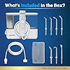 Waterpik ION Professional Water Flosser, Rechargeable and Portable for Teeth, Gums, Braces, 10 Settings, 7 Flossing Tips For Multiple Users And Needs, ADA Accepted, WF-12 White, Packaging May Vary