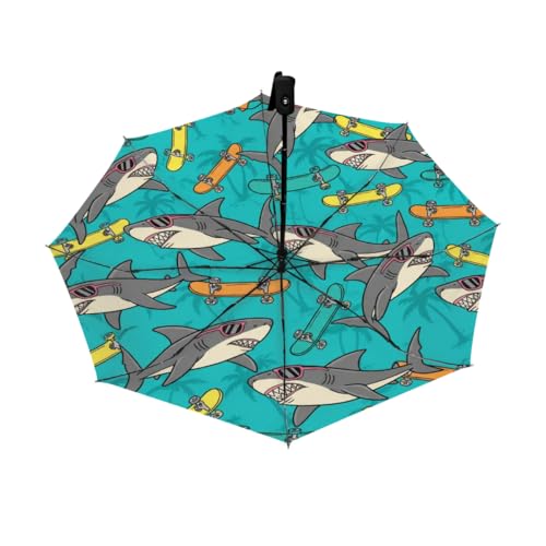 Parapluie de voyage automatique compact pliant réversible anti UV petit