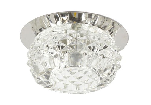 Luminturs 5W Led Pure White Crystal Ceiling Recessed Light Fixture 4 Inch Modern Decor Flush Mounted Lamp #TOP3