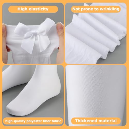 image for BNYTXV Oktoberfest Socks, 3Pair Women Thigh High Socks, White Knee Hig