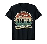 Photo Gallery 60° compleanno awesome since febbraio 1965 uomo retro maglietta Photo Gallery 60° compleanno awesome since febbraio 1965 uomo retro maglietta