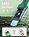 PRAKIE USB C to Lightning Cable 6FT 2Pack USB-C Fast Charger Cable Mfi Certified Type C to Lightning Cord USBC for iPhone 13 12 11 Pro Max Mini X XS XR 8 Plus 10 SE iPad 8th (Green)