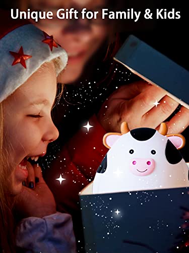 Cow Piggy Bank,Kids Coin Piggy Bank Toy,Cute Animal Money Bank Toys Large Capacity Money Piggy Banks With Opening,Plastic Coin Bank Birthday For Boys Girls,Coin Saving Boxes (White) #TOP6