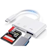 SDカードリーダー 【業界新版 iPhone16に対応】 Type-C メモリカードリーダー 3in1 USB/SD/TF変換アダプタ 0TG機能 設定不要 写真/ビデオ 高速伝送 双方向転送 カメラリーダー iPhone15/タイプC スマホ/MacBook/PC/Galaxy/Android/USB Cなど機器に適用