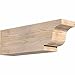 Ekena Millwork RFT06X08X24NEW00SDF Newport Smooth Rustic Wood Rafter Tails