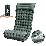 HAMIIS Esterilla Camping, Colchones Camping Autohinchable, Ultraligera, Colchón de Aire Hinchable para Camping, Portátil y Plegable para Camping Viajes Exteriores Senderismo Playa