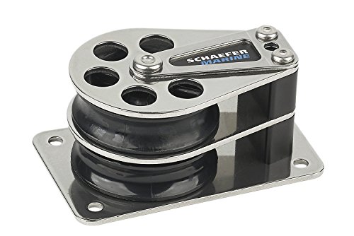 Schaefer 5 Series Double Cheek Block with Stainless Steel Cheek/Base and Aluminum Sheave #1