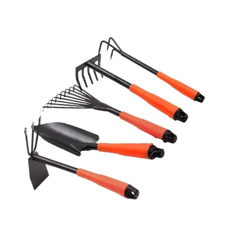 Kit De 3 Petits Outils De Jardinage - Pelle, Petite Pelle Et Râteau - Manche En Bois, Tête En Acier - Pour Plantes Succulentes, Jardinières, Intérieur