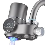 HOMELODY Wasserfilter Wasserhahn mit LED Anzeige(Inkl. Filter*1)