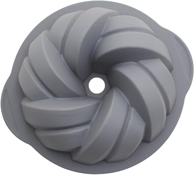 Gugelhupf Style Cake Mould | Nonstick Swirl Kougolf Pattern Pan, BPA Free, Ring Cake Tin for Homemade Cake, Bread and Jello, Unique Braid Shape,10 in