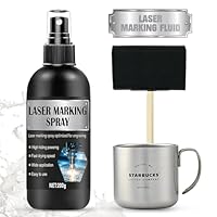WEILAOK Laser Markierungsspray, Lasergravur Spray, Laser Marking Liquid, Lasermarkierungsflüssigkeit, Geeignet zum Lasergravieren und Markieren von Verschiedenen Metallen, Glas, Acryl Usw, 200ml