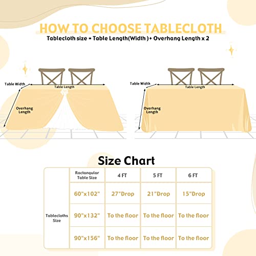 SoarDream Gold Sequin Tablecloth 60x102 inch Sparkly Rectangle Glitter Table Linen Wedding Sequin Tablecloths Party Banquet Decorations by SoarDream - Image 5