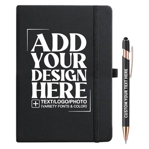 Personalized Notebook with Pen, A5 Journal