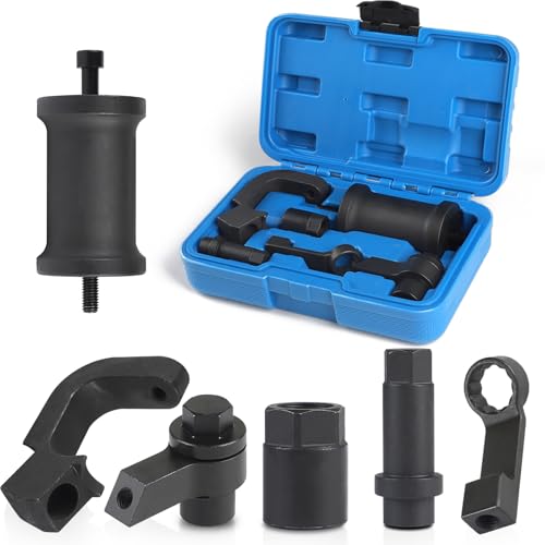 efuturetime 6pcs Extracteur d'injecteur Diesel Outil Compatible avec Audi VW VAG 1.6 2.0 TDi Moteur Remplace T10402 T10415 avec Marteau Coulissant et 5...