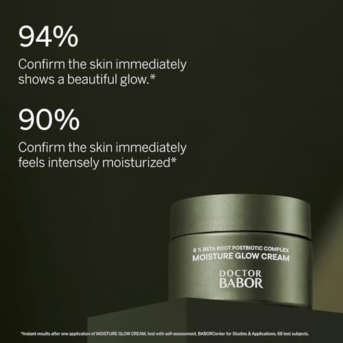 BABOR DOCTOR Microbiomic Moisture Glow Cream (15ml) - Vegan Face Cream with Beetroot Complex and Hyaluronic Acid - Professional Skincare for Dry Skin, Travel Size