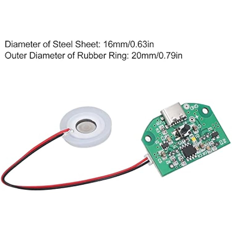 Atomization Plate Mist Maker Humidifier 5m Microporous 740 Holes Atomization Module DIY Mist Atomizer USB Board 5V Aromatherapy Perfume Atomizer Humidifier Atomization Driver Board