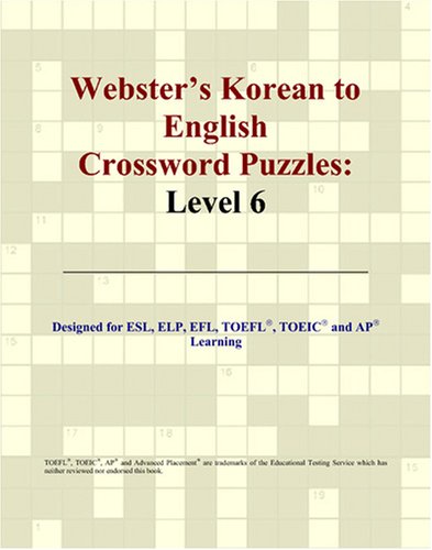 Buy Webster's Korean to English Crossword Puzzles: Level 6 — BookShops.in