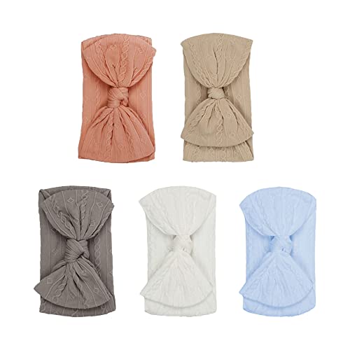 ROYAL ICON Baby Headbands for Baby Girls, Soft Comfortable Baby Bows and Headbands