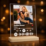 Targa Spotify Personalizzata con Foto, Canzone e Base da Tavolo...