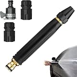 3 Spray Home High-Pressure Car Wash Water Nozzle, Efficient Garden Hose Pressure Booster and High Pressure Water Nozzle, Reliable Car Wash Spray Nozzle for Outdoor Tasks (B)