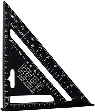7 Inch Aluminum Alloy Triangle Ruler Square Protractor High Precision Measuring Tool for Engineer Carpenter