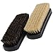 7" Horsehair Shoe Brushes (2pcs) - 2 Color Hair Made for Light & Dark Shoes or Boots