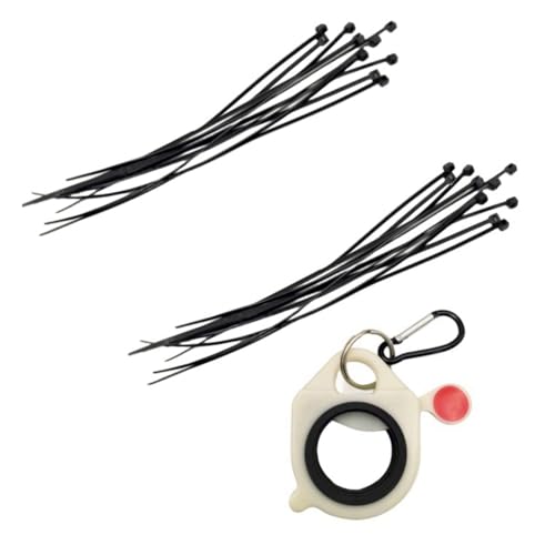 LIGUSTRUM Soporte para bridas de cables eléctricas, Pasacables, Recogedor de Cables, Almacenamiento de herramientas de hardware portátil, Brilla en la oscuridad, Organizador de bridas
