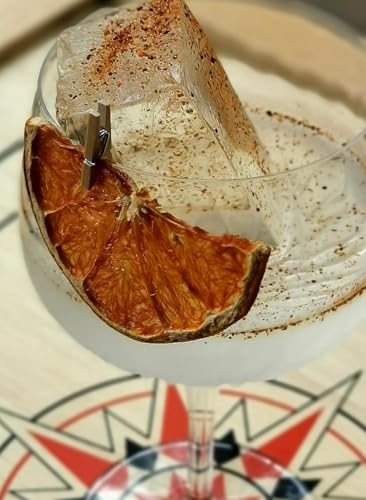 Extra Dry Getrocknete Grapefruit für Cocktail | 80 Stück getrocknete Grapefruit | Großer Beutel 188 g 1/2 getrocknete Grapefruitscheiben | 100% natürlich | Trockenfrüchte ohne Zuckerzusatz