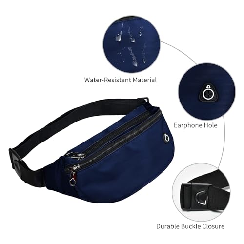 Image of ZOORON Fanny Pack Waist Bag Travel Pocket Chest Shoulder Bag Running Belt