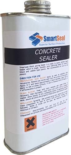 Smartseal Concrete Sealer - Professional Grade, Hard-Wearing, Concrete Sealer for External use on driveways, patios and Floors. Solvent Based Acrylic Concrete Sealer (5 Litre)