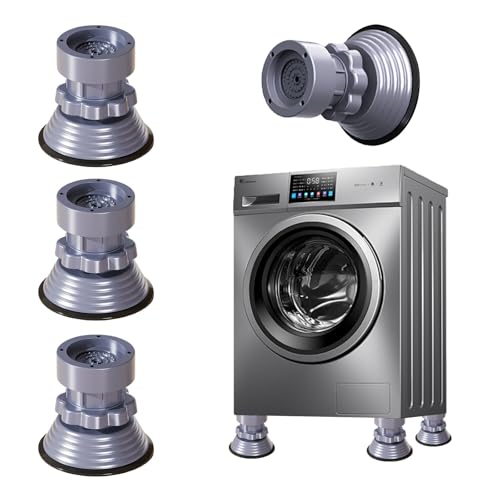 Trillingsdempers voor wasmachines en drogers, 4 stuks, 8,5-12 cm, verstelbare trillingsdempers, wasmachine, slipstop voor de wasmachine