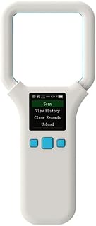 Sxmrmnx Lector RFID de animales 134.2 Khz/125 Khz, escáner USB de identificación de mascotas, lector de etiquetas de animales, mini escáner de mano para perro, , caballo, color