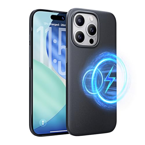 LISEN �����^ iPhone 14 Pro Max �p �P�[�X Magsafe�Ή� �}�b�g�� �w��h�~ �C�菝�h�~ �y��PC�f�� ����ی� ���C�����X�[�d�Ή� �X�g���b�v�z�[���t�� �A�C�t�H��14ProMax �g�уJ�o�[ 6.7�C���` for �����ӂ�