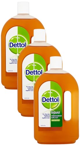 Image of Dettol Antiseptic First Aid Disinfection Liquid 750ml (Pack of 3)