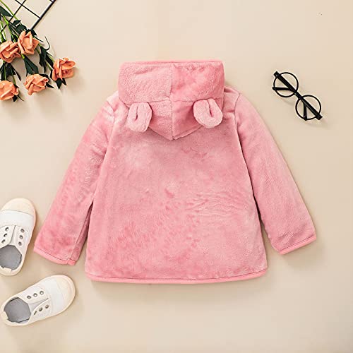 JUNLAI Mentel Boys Wrap Tops Casaco infantil com capuz para meninas bebê sobretudo moletom meninas m