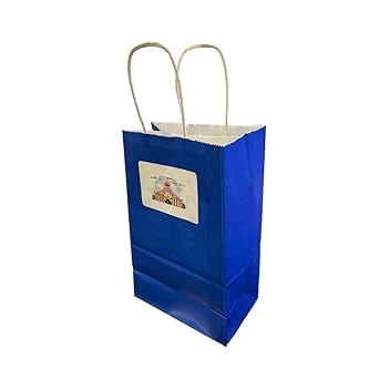 Big Top Deals USA 4-Pack Veggie Chips Snack Bundle Includes Harvest Snaps Flavors (White Cheddar, Tomato Basil, Lightly Salted, Black Pepper) 3oz Bags in Blue Paper Bag