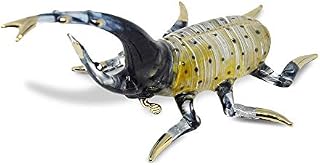 NaCraftTH Hercules Beetle Glass Figurines Murano Glassblowing Artwork Handmade Insect Figure Home Decor