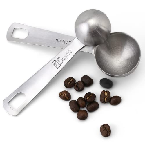 Set Of 5 Metal Measuring Spoons, 304 Stainless Steel Measuring Spoons Set Stackable, Kitchen Measuring Spoons Of Dry And Liquid Ingredients #TOP6