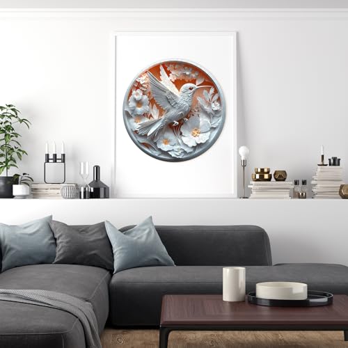 Wooden Puzzles for Adults, 3D Paper Hummingbird Wood Puzzles Adult, Unique Animal Shaped Wooden Jigsaw Puzzle, Creative Gifts for Friends/Family/Puzzle Lovers,Home Decor(S-8.5 * 8.5in 100pcs) - Image 8