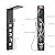 LED Shower Panel Tower System Black, MENATT 304 Stainless Steel 5-Function Shower Panel Rainfall Waterfall Shower Rain Massage System with Body Jets